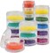 The Beadsmith – Stack Jar 4-Piece Assortment – 2 x 4 Stack, 1 x 5 Stack, 1 x 6 Stack, Pill containers, Empty Pot Jars, refillable Cosmetic containers, Small Plastic Organizers